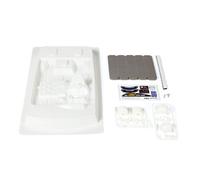 TAMIYA 300054298-1:10 Touring Car Cockpit Set Left Hand Drive Black White/Opulent Garden