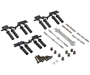 TAMIYA 300054572 - DT-03 Li/Re Threaded Rod Set Once, 6, White