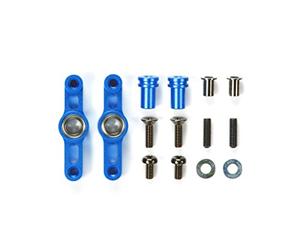 TAMIYA 300054574 - TT-02 Aluminium Steering Lever Set, Anodised Blue