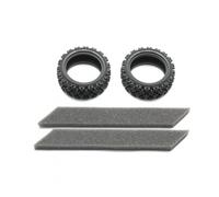 Tamiya 54861 Rally Block Tires (Soft, 1 Pair), (TA01/TA02/TT01/TT02/TL01/XV-01)