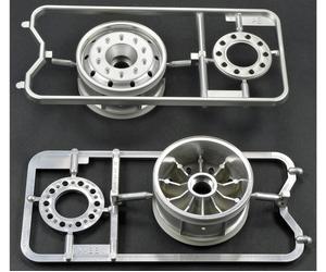 Tamiya 300056520 - 1:14 Trailer Wheel 30mm ML(2) Chrome Mat. - New