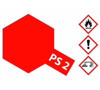 Tamiya 300086002 PS-2 100ml Red Polycarbonate Paint