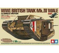Tamiya 300030057 - 1:35 WWI British Tank Mk. IV Male Motor, Green