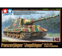 Tamiya Model Kit Jagdtiger (Sd.Kfz.186) Early Production 1:48 Scale Yellow