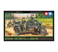 TAMIYA 32578 1:48 German Bike & Sidecar - 2 figures