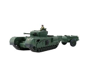 TAMIYA 32594 1:48 British Tank Churchill Mk.VII Crocodile, Model Building, Plastic Kit, Crafts, Hobby, Gluing, Plastic Kit