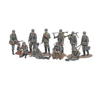 TAMIYA Military 32602 1:48 Figure Set German Infantry (10) Faithful Replica, Plastic Kit, Crafts, Model Kit, Assembly, Unpainted, Multi-Coloured