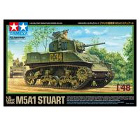 TAMIYA 32606 1:48 U.S. Light Tank M5A1 Stuart - include 1 commander torso figure
