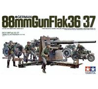 Tamiya German 88mm Gun Flak 36/37 Military 1:35 Plastic Model Kit