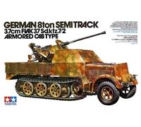 TAMIYA 300035144-1:35 WWII DT.SdKfz.7/2 8to Flak37, Half-track Vehicle