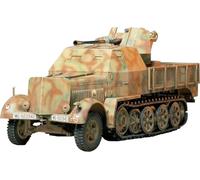 Tamiya 35144 1/35 Military Miniature Series No. 144 German Armor 8 Ton Half 1.5 inch (3.7 cm) Aircraft Gun Equipped with 37 Type Flaksauria Plastic Model (Military Vehicle)