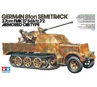 TAMIYA 300035144-1:35 WWII DT.SdKfz.7/2 8to Flak37, Half-track Vehicle