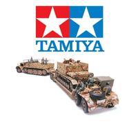 Tamiya 35246 German 18t Heavy Half-Track Famo w/ Tank Transporter 1:35 Scale Kit