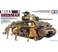 Tamiya Plastic Model Kit - 1/35 M4A3 Sherman Medium Tank w/75mm Gun & 3 Figures (35250)