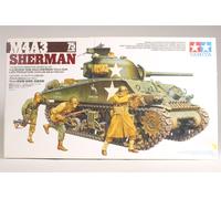 Tamiya Plastic Model Kit - 1/35 M4A3 Sherman Medium Tank w/75mm Gun & 3 Figures (35250)