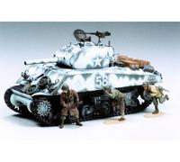 U.s. Medium Tank M4a3 Sherman 105mm Howitzer 1:35 Plastic Model Kit Tamiya