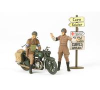 Tamiya 35316 British BSA M20 Motorcycle with Military Police Set 1:35 Scale Kit