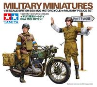 Tamiya 35316 British BSA M20 Motorcycle with Military Police Set 1:35 Scale Kit
