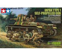 Tamiya 1: 35 Japanese tank type 1 with 6 figures, 300035331, Kompletter Waffentank Mit 6 Puppen