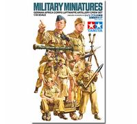 TAMIYA 300035343-1:35 Figure Set DAK Luftwaffe Artillery, Faithful Replica, Plastic Kit, Crafts, Model Kit, Assembly, Unpainted