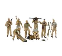 TAMIYA 300035343-1:35 Figure Set DAK Luftwaffe Artillery, Faithful Replica, Plastic Kit, Crafts, Model Kit, Assembly, Unpainted