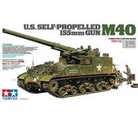 TAMIYA 35351 1:35 U.S. Self-Propelled 155mm Gun M40 - 8 figures
