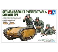 Tamiya 35357 - 1/35 Figures Set WWII German Pioneers & Goliath - New