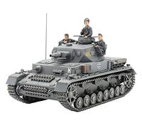 TAMIYA 35374-000 1:35 German Panzerkampfwagen IV Version F L24/75 mm, Model Kit, Plastic Kit, Assembly Kit, Detailed Replica, Unpainted, Grey