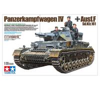 TAMIYA 35374-000 1:35 German Panzerkampfwagen IV Version F L24/75 mm, Model Kit, Plastic Kit, Assembly Kit, Detailed Replica, Unpainted, Grey