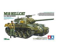TAMIYA 35376 1:35 US M18 Hellcat Tank Destroyer Faithful Replica, Plastic Kit, Crafts, Model Kit, Assembly, Unpainted, Multicoloured