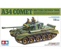 TAMIYA 35380 1:35 Brit. Panzer Comet A34 - Faithful Replica, Model Making, Plastic kit, Hobby, Gluing, Plastic kit, Assembly, unpainted