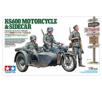 TAMIYA 35384 1:35 German Zundapp KS600 Motorcycle and Sidecar
