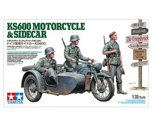 TAMIYA 35384 1:35 German Zundapp KS600 Motorcycle and Sidecar