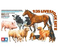 TAMIYA 35385 1:35 Diorama Set Pets Set 2 (8) - Model Building, Plastic Kit, Crafts, Hobby, Gluing, Plastic Kit, Unpainted, Geformte Farbe