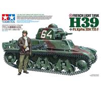 TAMIYA 35389 1:35 French Lt. Panzer H39 (1) Model Building, Plastic Kit, Hobby, Crafts, Tank Kit, Military Kit, Tank 1:35, Stand Model Building, Moulded Colour