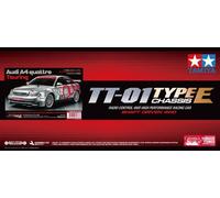 TAMIYA 47414 Audi A4 Quattro Touring Car TT01E 1:10 RC Assembly Kit