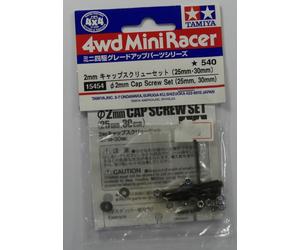 TAMIYA 4WD Mini Racer 15454 2mm Cap Screw Set (25mm, 30mm)
