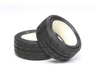 Tamiya 51023 Medium-Narrow Racing Radial Tires/Tyres, TT02 Type-S/TA08/TB05/TC01