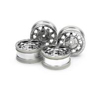 Tamiya 51715 BBX Chrome Plated Wheels (26mm Width, Offset +2mm) 4 Pcs. (BB-01)