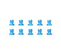 Tamiya 53640 5mm Aluminum Ball Nut (Blue, 10 Pcs.), (TA07/TD4/TT02SRX/TBEvo.8)