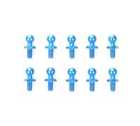 Tamiya 53642 5mm Aluminum Ball Connector (Blue, 10 Pcs.), (TA08/TT02BR/TT02SRX)