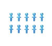 Tamiya 53642 5mm Aluminum Ball Connector (Blue, 10 Pcs.), (TA08/TT02BR/TT02SRX)