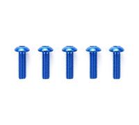 Tamiya 53767 3x10mm Round Head Socket Screw / Blue (5 Pcs.) (TRF's/TB Evo's) NIP