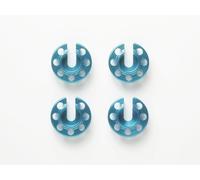 Tamiya 53876 Aluminium Damper Retainer (1mm Down Type) (Blue, 4 Pcs), NIP