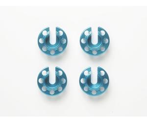 Tamiya 53876 Aluminium Damper Retainer (1mm Down Type) (Blue, 4 Pcs), NIP