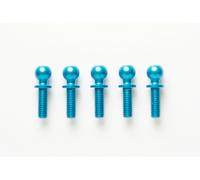 Tamiya 53907 5x8mm Aluminum Hex Head Ball Connector (5 Pcs.), (TA07/TRF418), NIP