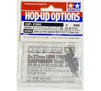 TAMIYA 300054395 - TT-01/DT-02 Low Friction Control Arm Shaft, 4 Pieces, 3 x 22 mm
