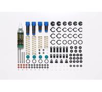 Tamiya 54993 TT-02B/DF-03 Aluminium Oil Damper Set (2+2) Part Model Making Accessories for RC Vehicle/Remote Control Car, Multicoloured