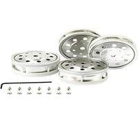 TAMIYA 56518 1:14 Truck Trailer Rims 22 mm Plastic Euro Look Chrome (Matte) Pack