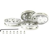 TAMIYA 56518 1:14 Truck Trailer Rims 22 mm Plastic Euro Look Chrome (Matte) Pack